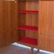 Arno wooden sideboard, Scandinavian teak wood sideboard, vintage storage unit