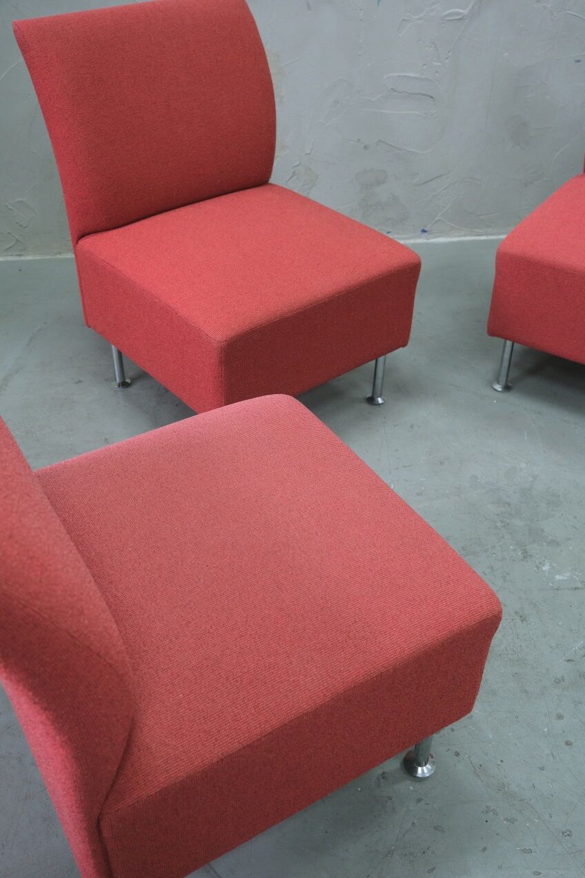 Vintage Finnish Living Room Set from Isku, 1980s, Set of 4