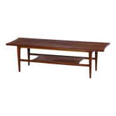 Table basse Mid-Century en teck massif par Richard Hornby pour Fyne Ladye, 1960