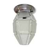 Art deco ceiling frosted and transparent 1930s glass