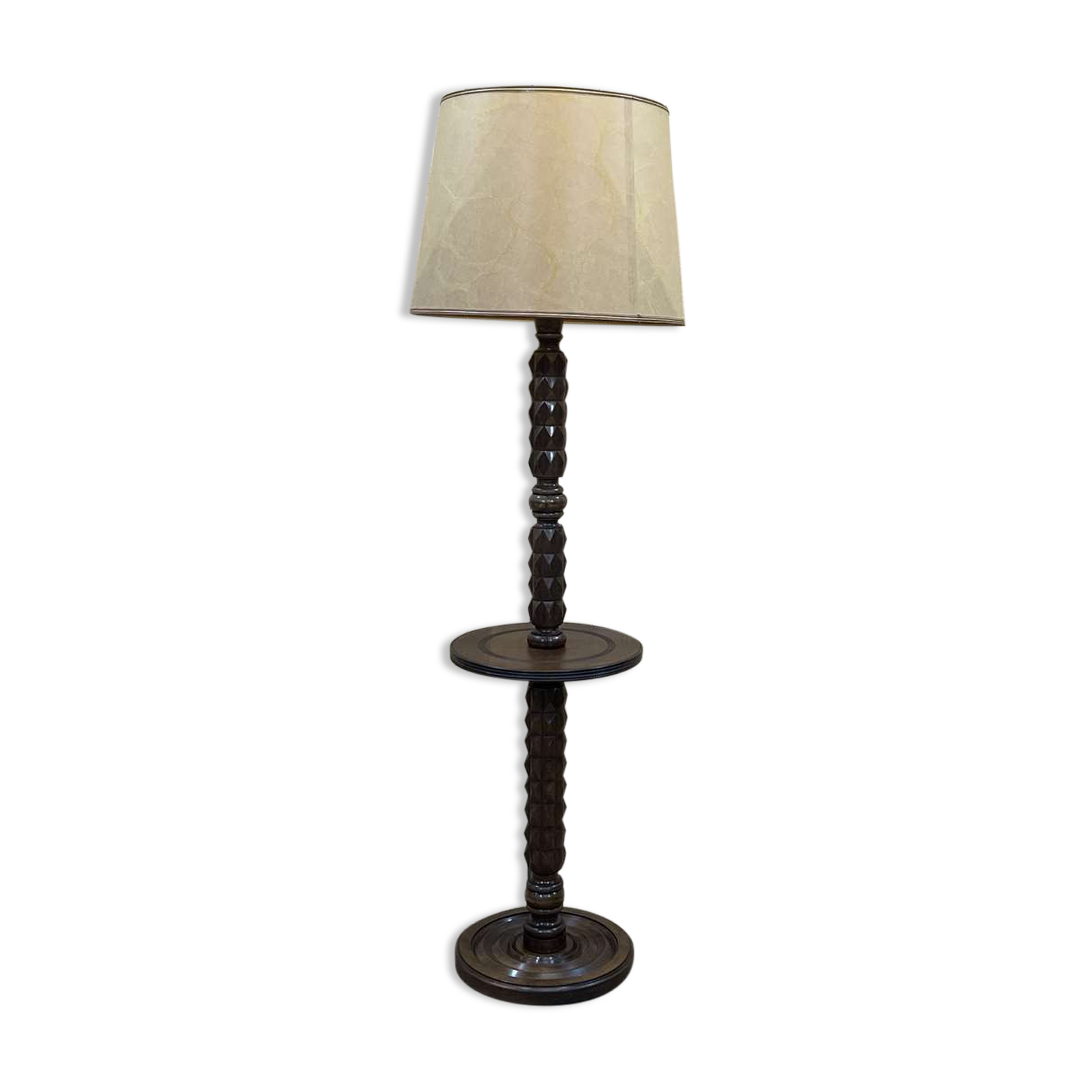Beech floor lamp from the 1950s