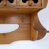 Kitchen shelf / Archelle in sherry wood with 18 drawers and coffee grinder