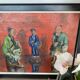 Oil on canvas Asian family