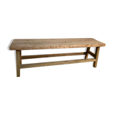 Banc ancien en bois brut