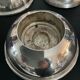 Series of 6 vintage candlesticks in brass and silver metal