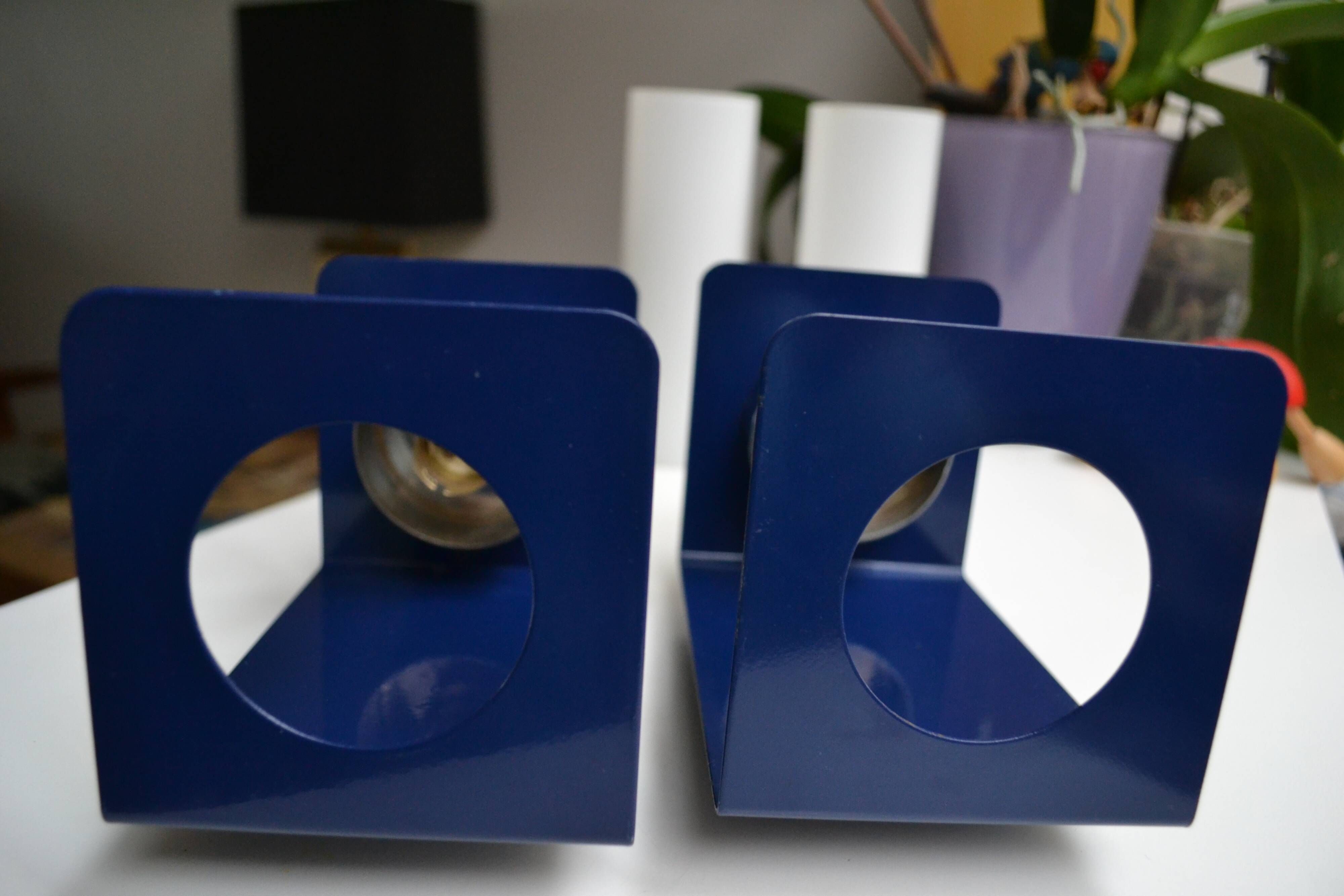 Pair of vintage sconces 70s Delmas