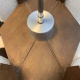 Scandinavian chandelier perspex and wood