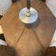 Lustre scandinave perspex et bois, 4 feux