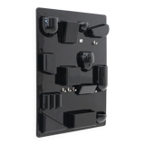 Wall organiser plateau Uten.Silo black by Dorothee Maurer Becker for Design M, 1960s