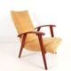 Fauteuil vintage velours côtelé