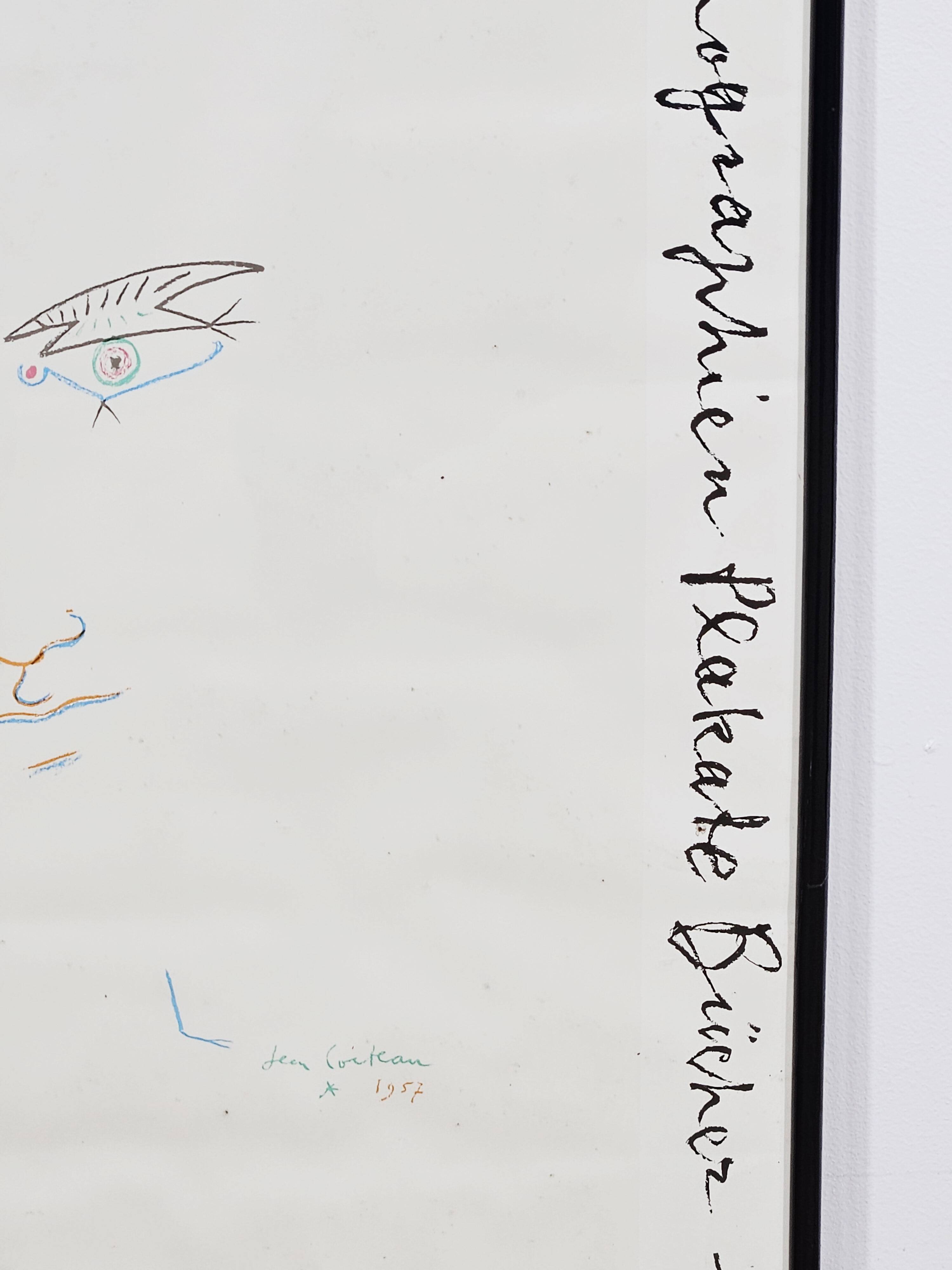 Jean Cocteau – Original Exhibition Poster 1982