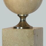Barbier Philippe lamp in travertine 1970