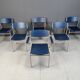 Minimalist Metal and Plywood Stackable Armchairs by Gijs Van Der Sluis