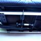 XDark brown leather chaise longue