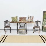 2x9 Handmade Hemp Runner Rug 75x282Cm