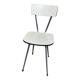 Chaise formica vert kaki ETS Sanec Limoges