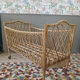 Rattan cot