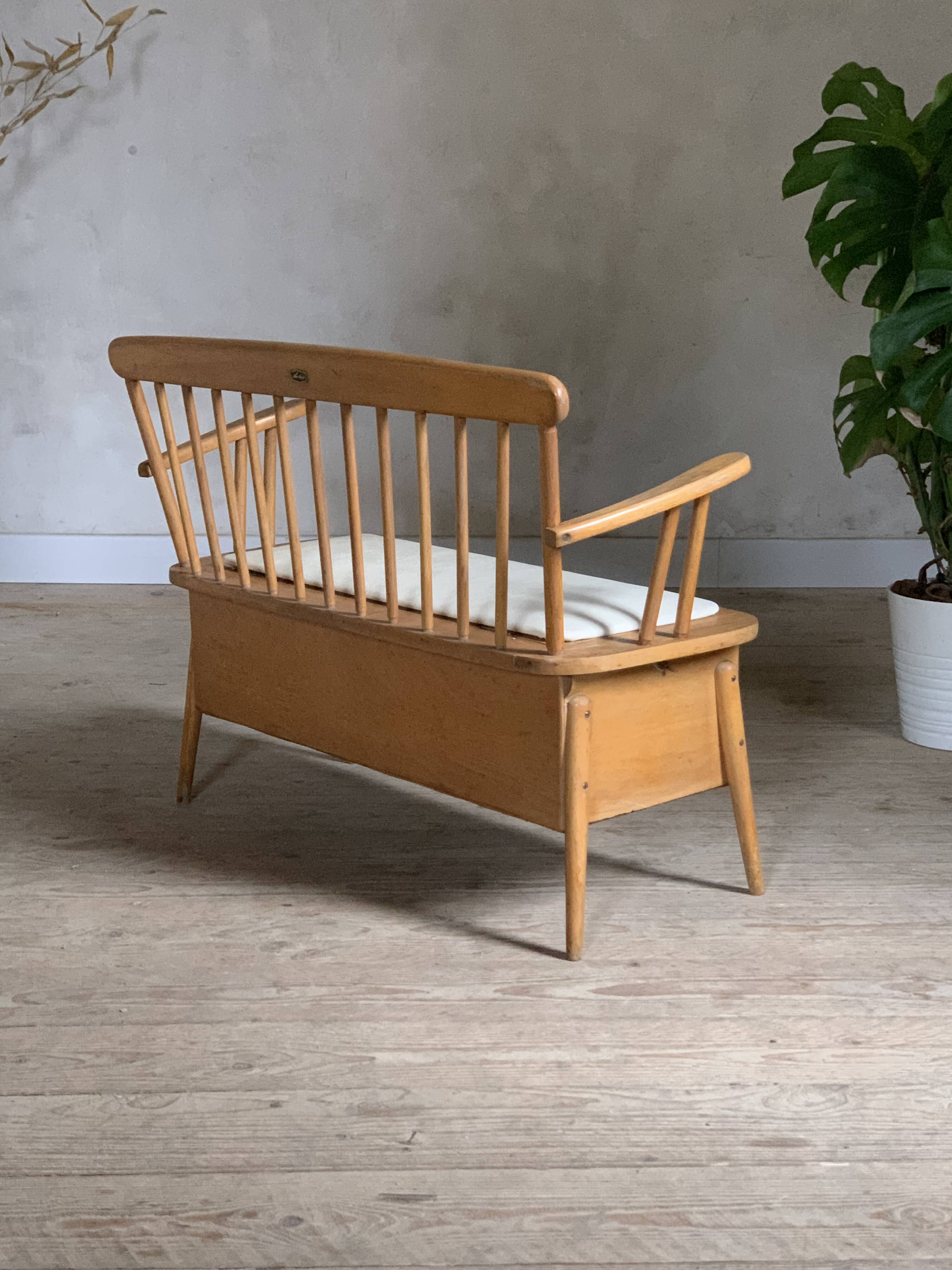 Vintage children's storage bench