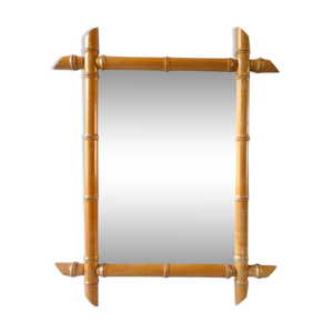 miroir patiné avec cadre