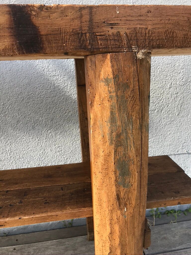 250cm oak carpenter's workbench, early XX