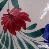 Large earthenware bowl of Moulin-des-Loups - Floral decoration - Around 1960