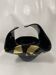 Black Murano-Style Art Glass Centerpiece Bowl with Gold Leaf Accents