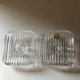 Set of 2 Villeroy and Boch crystal candle holders