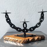 Brutalist candle holder 50s