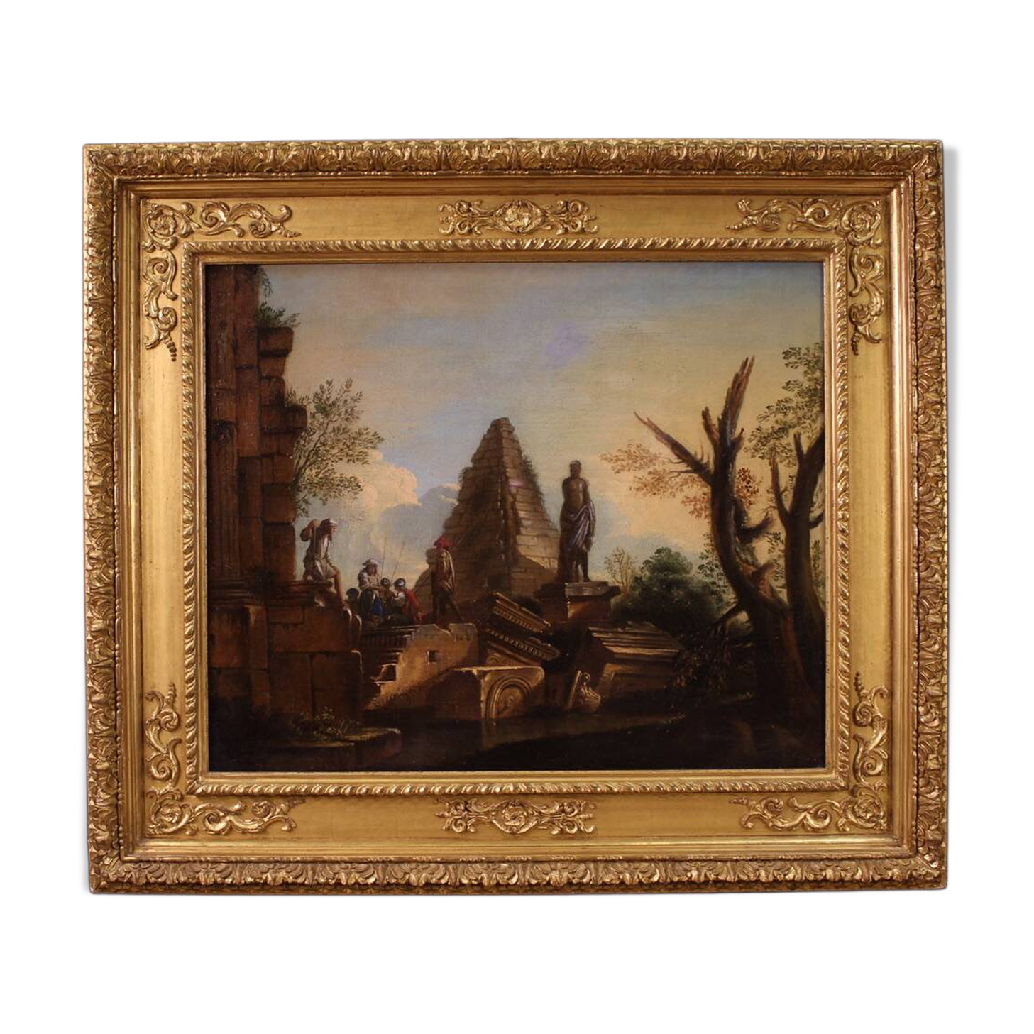 Grand Capriccio avec ruines et figures classiques du XVIIIe siècle