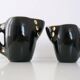 Pair of jugs / milk and coffee pot ceramic vintage 1950s