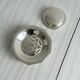 Vintage silver-plated shell butter dish