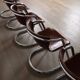 Set of 6 tubular chrome and saddle leather dining chairs for Metaform, 1970