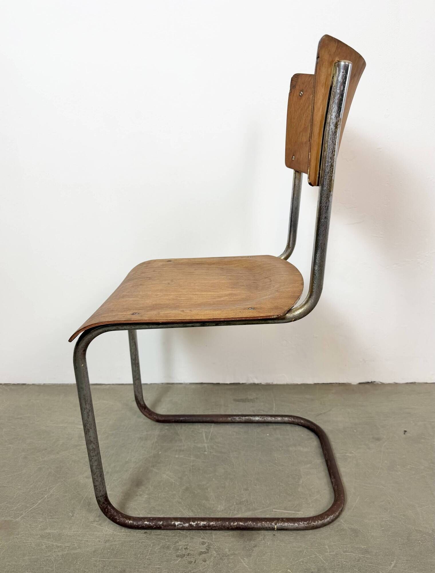 Chaise d'atelier vintage, années 1960