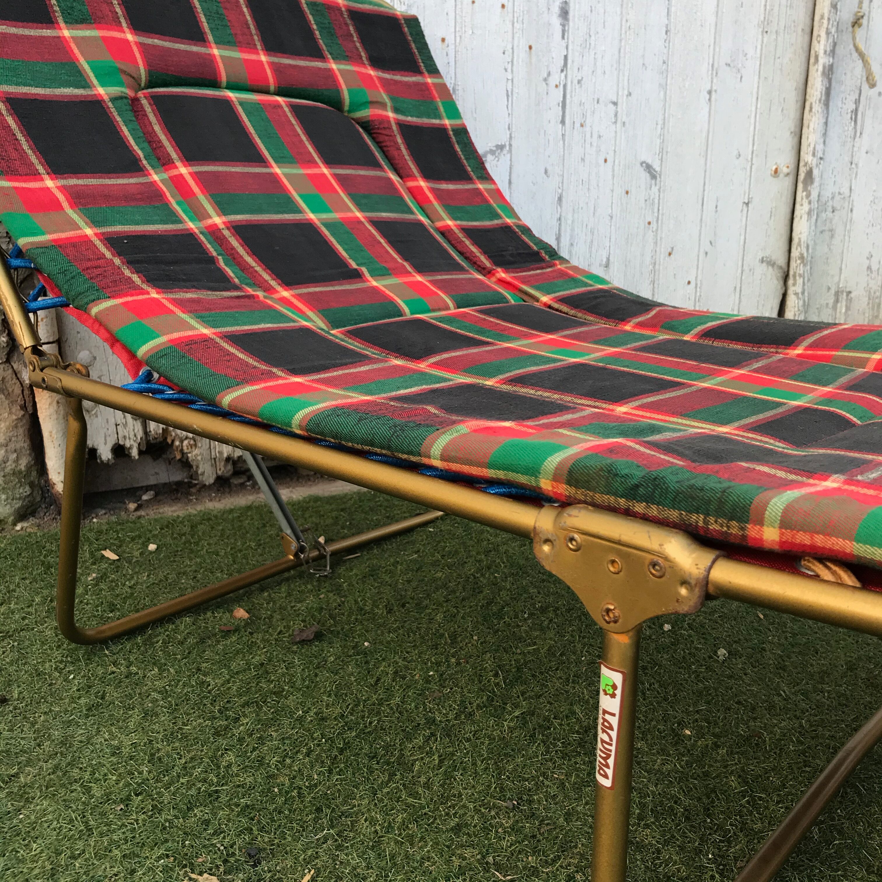 Pair of Lafuma sun beds