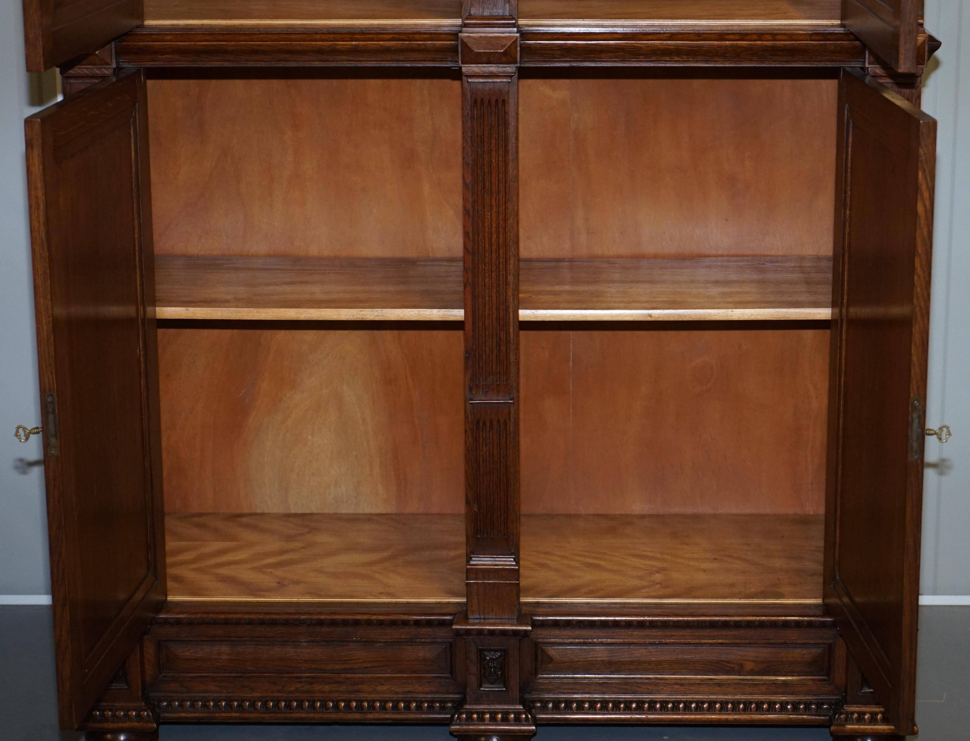 Hand-carved Dutch armoire from the 1940s.