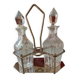 Serviteur huile et vinaigre Art Deco