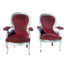 Lot de 2 fauteuils Louis Philippe