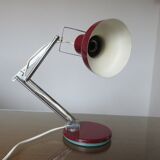 Articulated lamp in chromed metal and lacquered metal 60s 70s