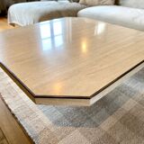 Travertine coffee table
