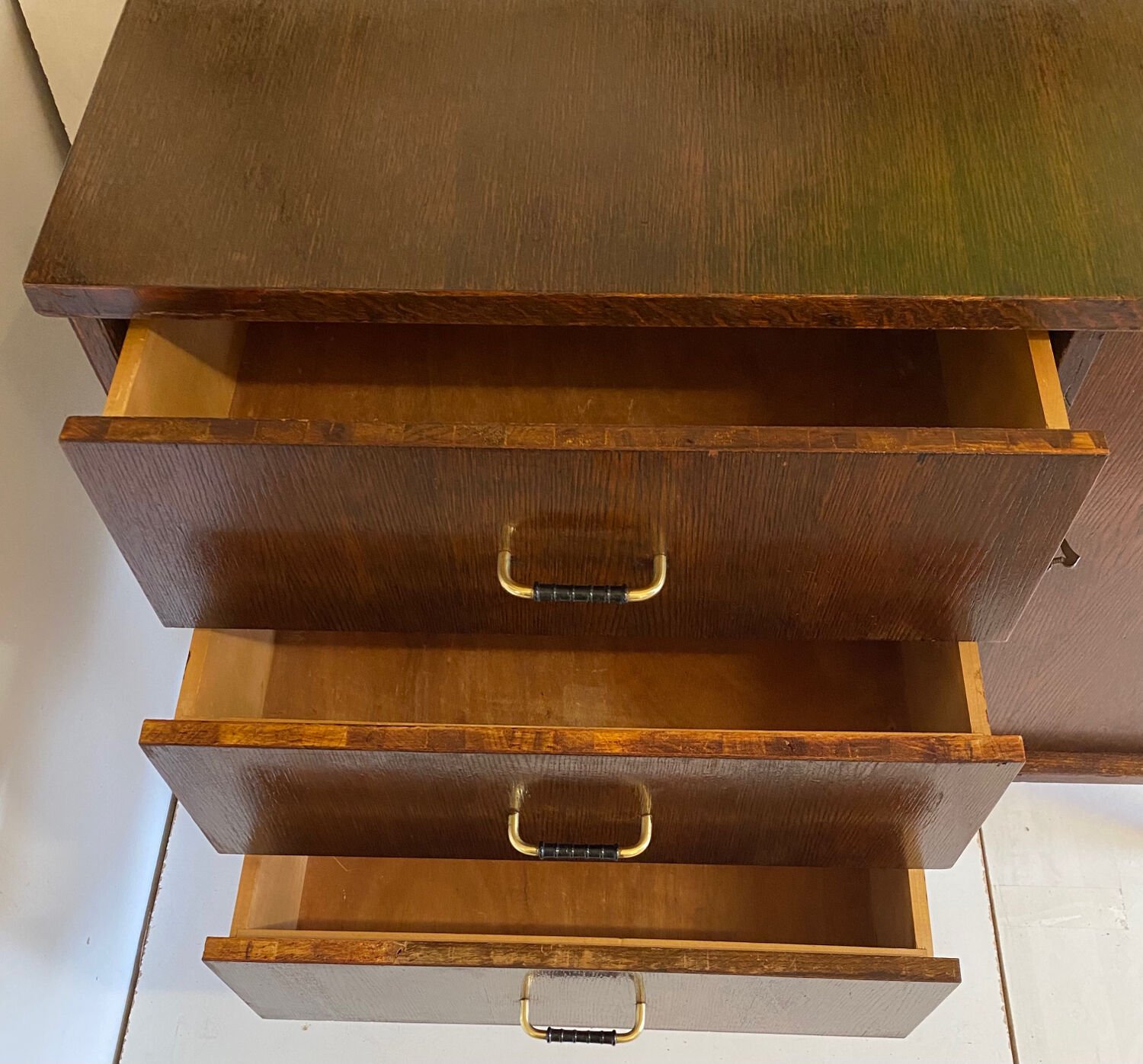 Enfilade vintage pieds compas de 1958