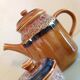 Cafetière ,pot à lait et sucrier  décor Hawaï des Faïenceries de Sarreguemines  vintage années 60-70