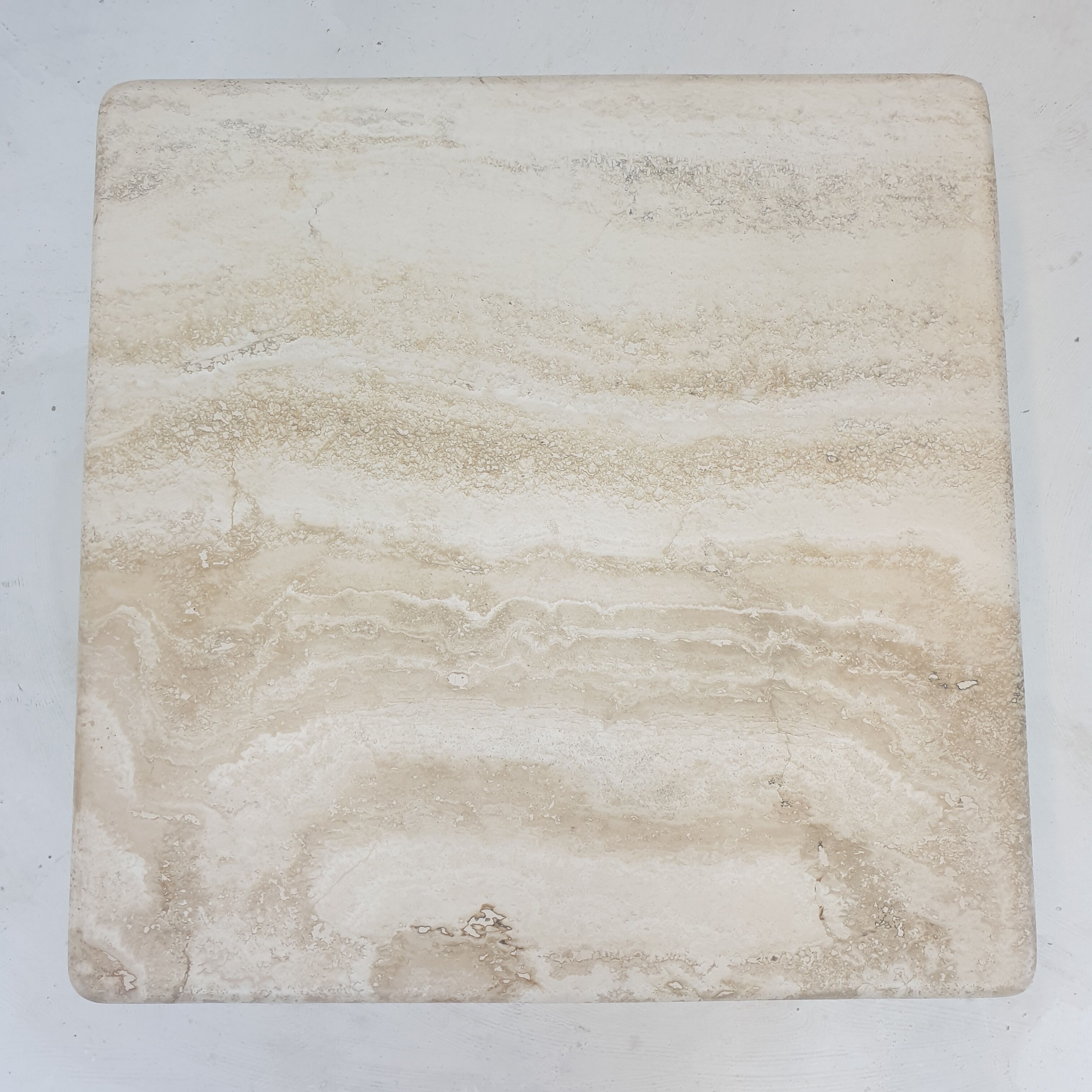 Italian travertine coffee table, 1980's