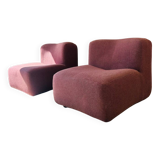 Pair of modular armchairs