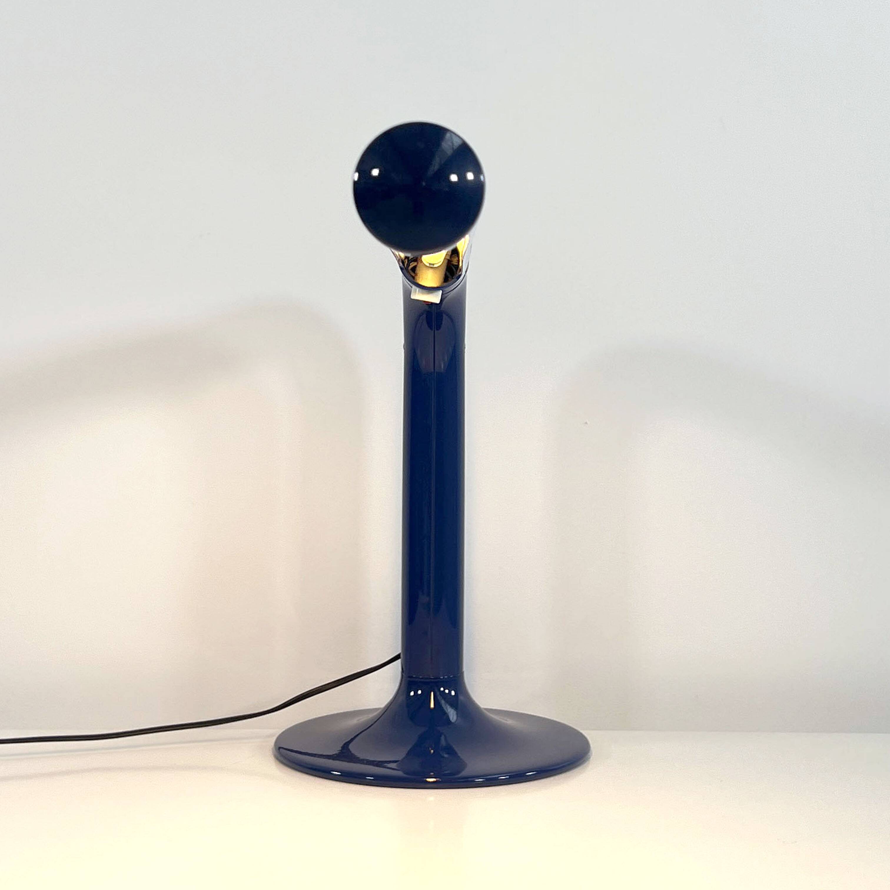Lampe de table Tube bleue par Anders Pehrson pour Ateljé Lyktan, 1970