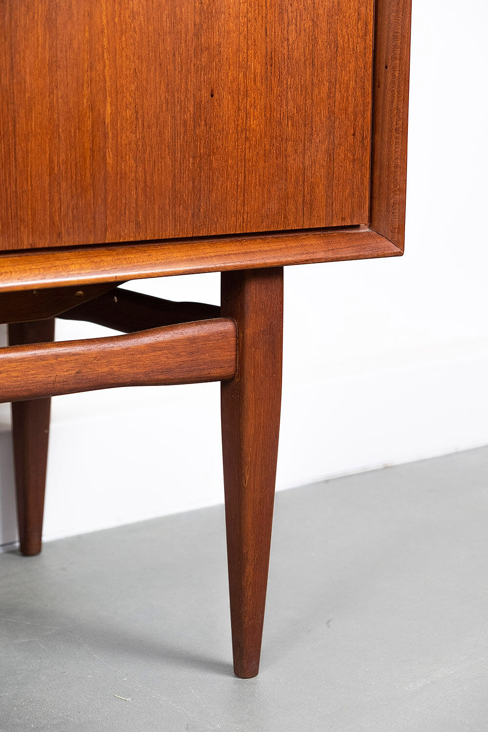 Sideboard in teak with drawers and 3 doors, 1960s