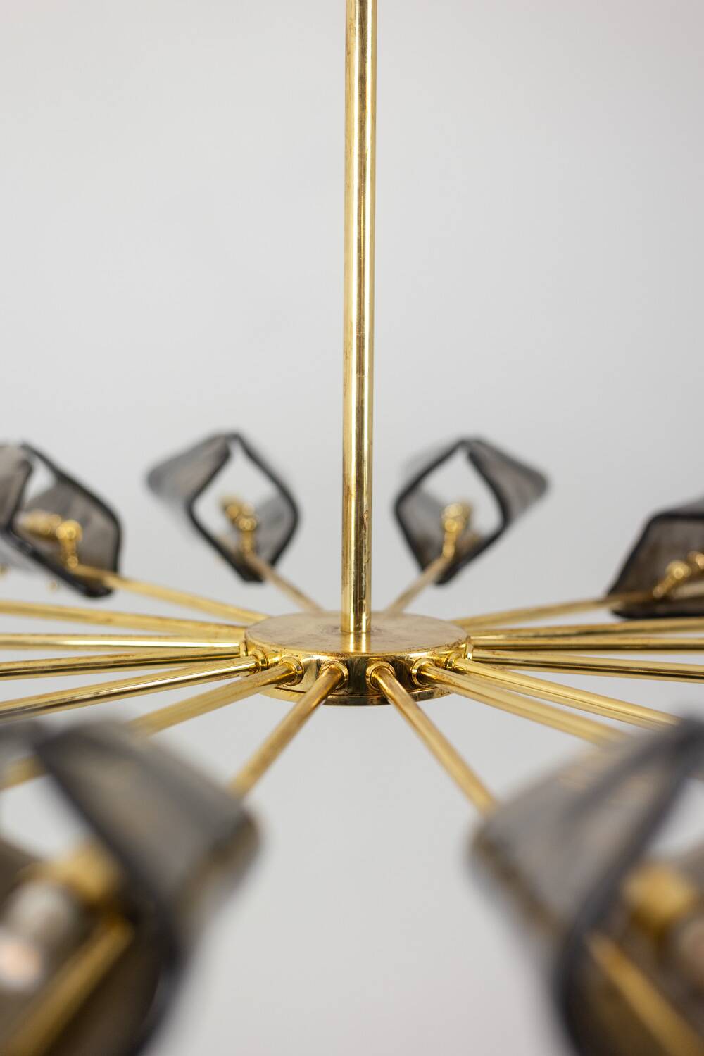 Simone Malachin. Murano glass "star" chandelier. Contemporary.