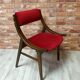 Chair GFM-57 "Jumper" designed by J. Kędziorek, Poland 1960s, red