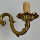 Pair of wall lamps with two lights in Louis XV style bronze