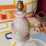 Bedside lamp in vintage earthenware