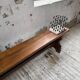 Paire de bancs noyer 1900